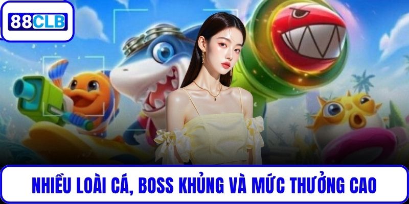 KA Bắn Cá – Sân Chơi Săn Thưởng Online Siêu Đỉnh Hàng Đầu Nhiều loài cá, boss khủng và mức thưởng cao